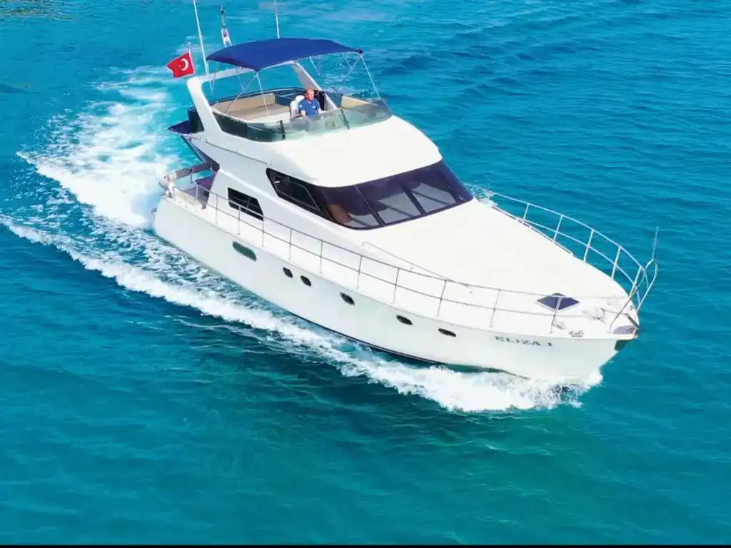 Kemer Yacht Rental 16m Custom Built Motor Yacht – Economic Private Boat Tour Antalya